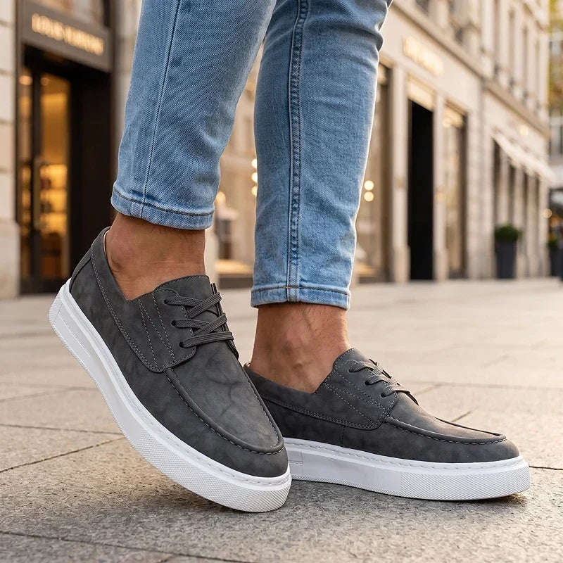 Ilio | Sneakers Pelle Kaki Premium
