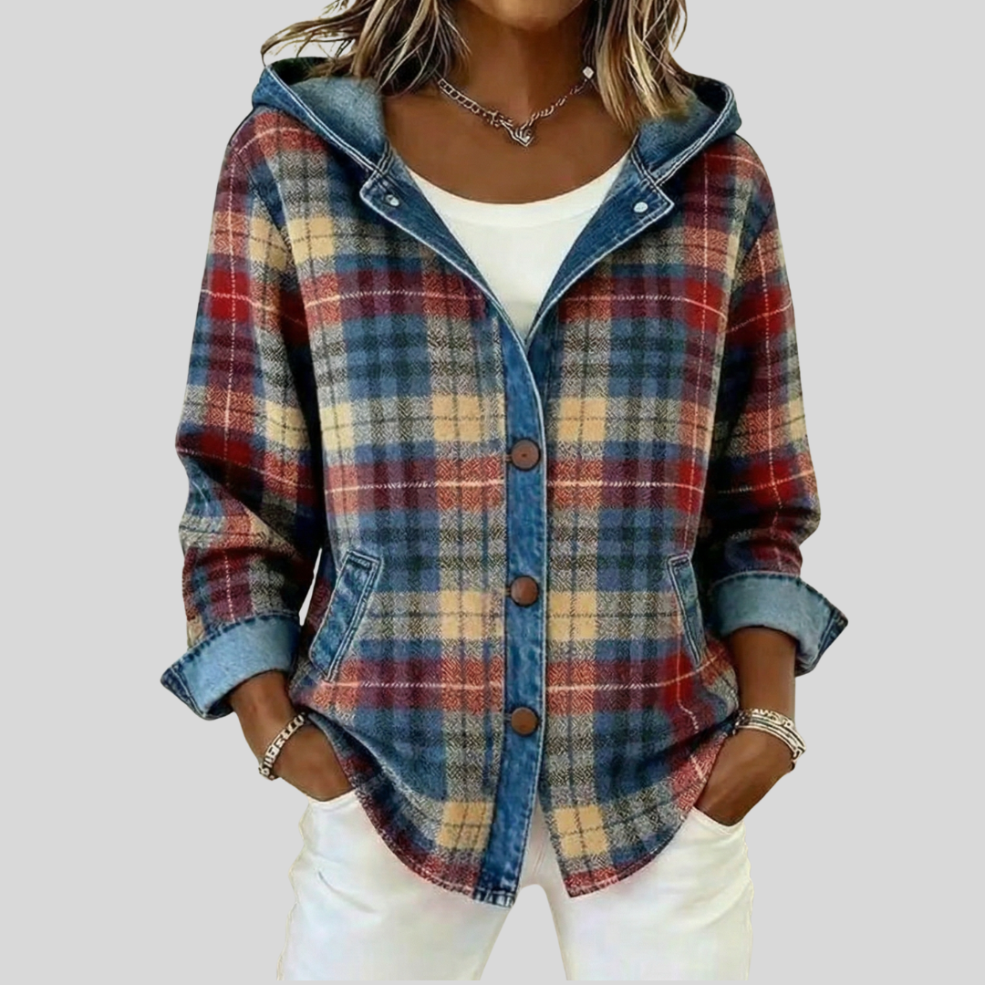 Hildred | Shacket a Quadri con Cappuccio