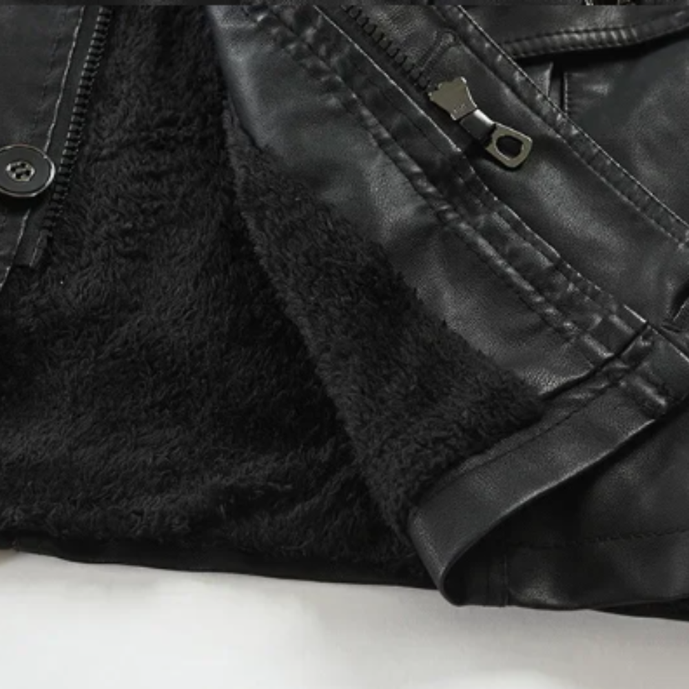 Filippo | Giacca Biker Lunga in Pelle