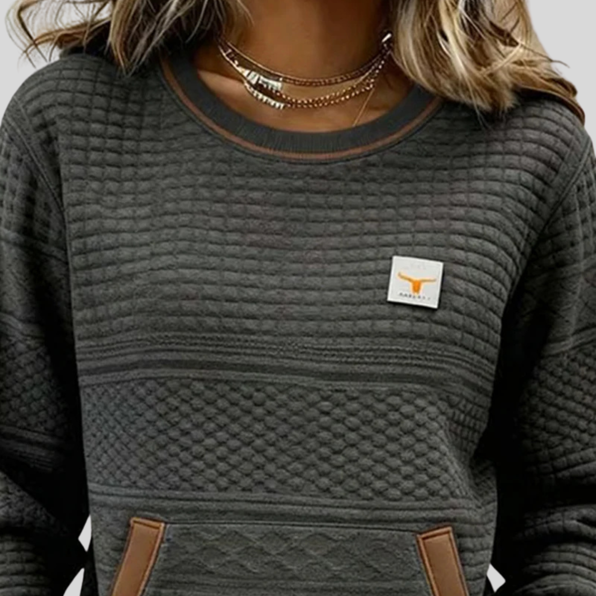 Noelle | Felpa Girocollo Colorblock