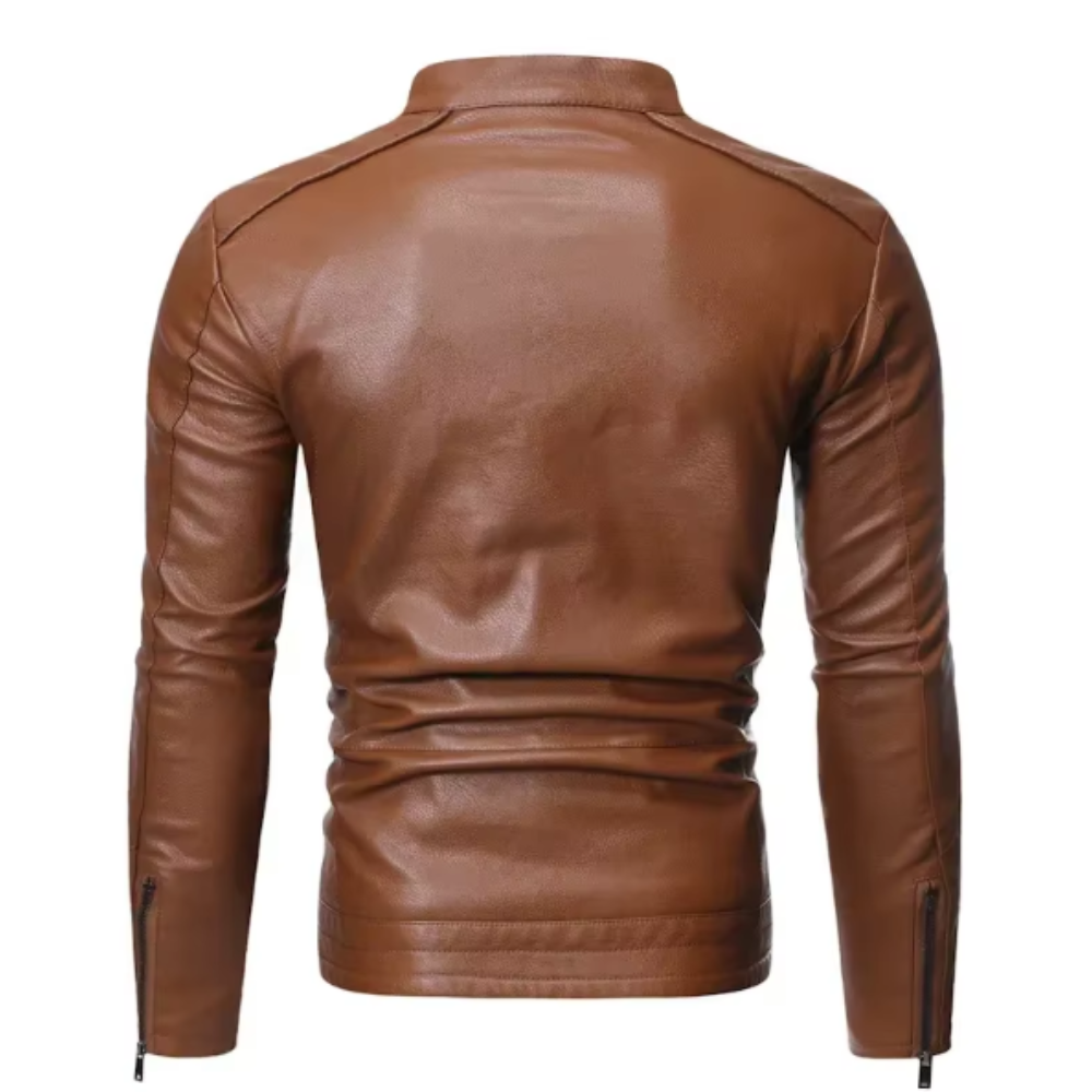 Manuel | Giacca in Pelle Elegante