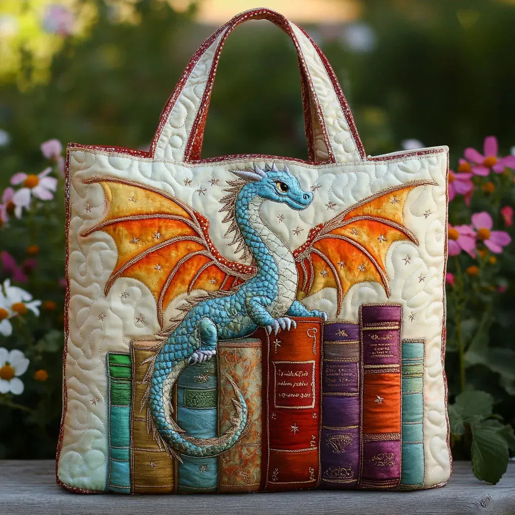 Borsa Imbottita - Drago Smeraldo Guardiano dei Libri