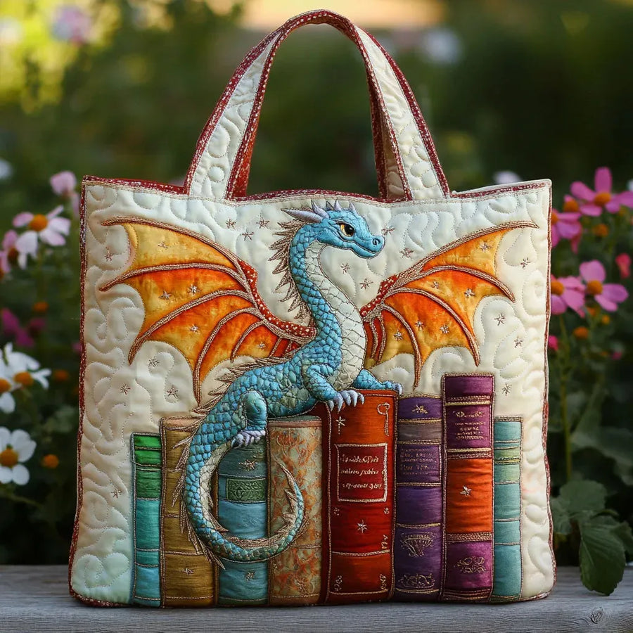 Borsa Imbottita - Drago Smeraldo Guardiano dei Libri
