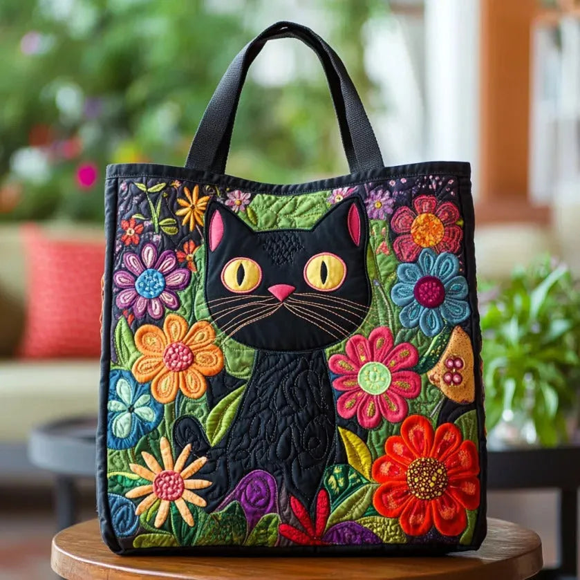 Borsa Imbottita - Gatto Nero Incantato