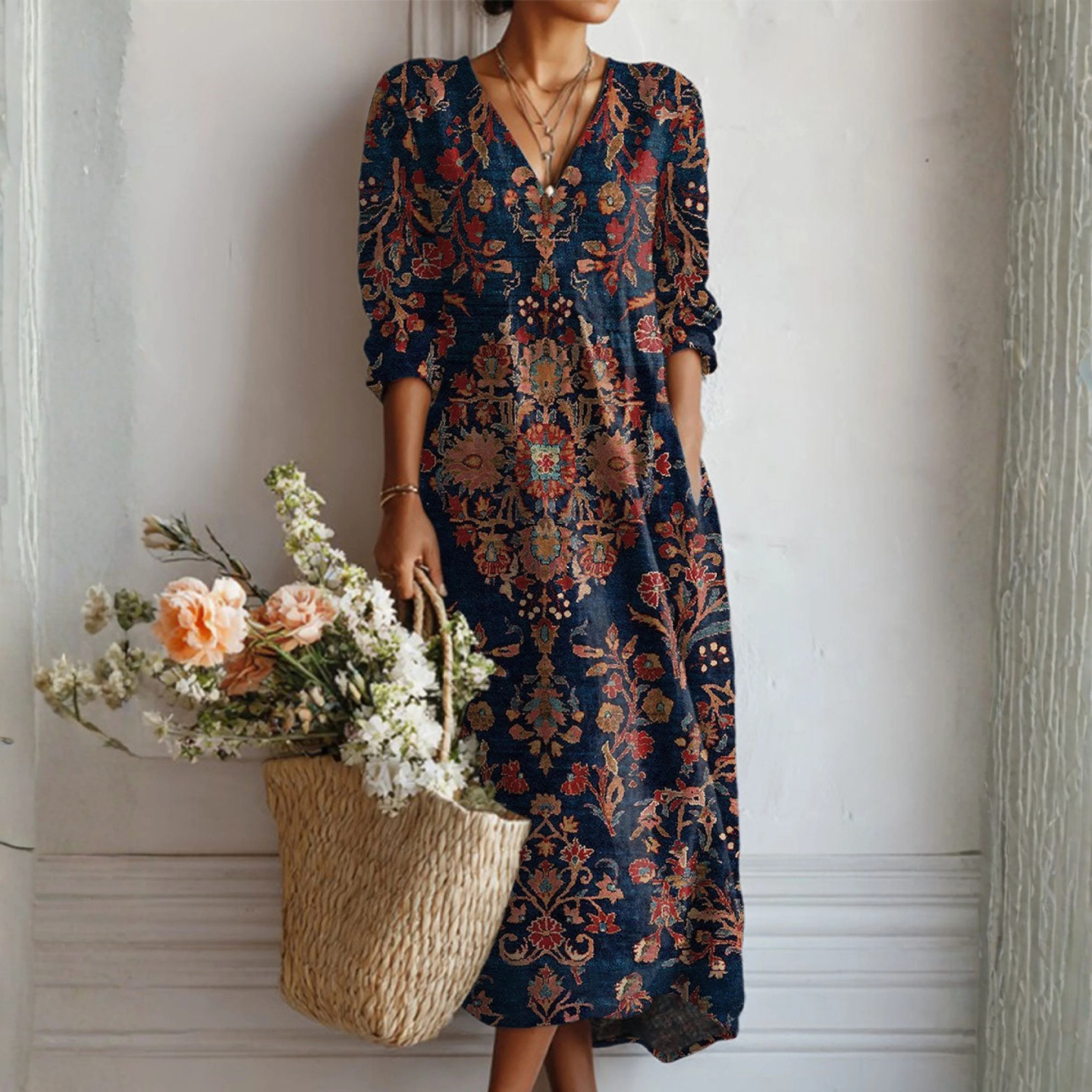 Adela™ | Vestito Floreale con Charme