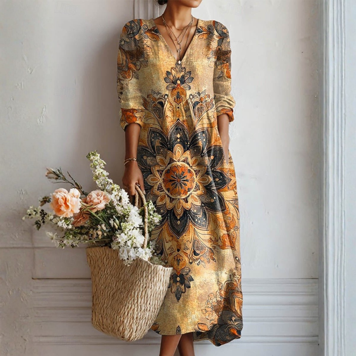 Dora™ | Vestito Floreale Eleganza Naturale