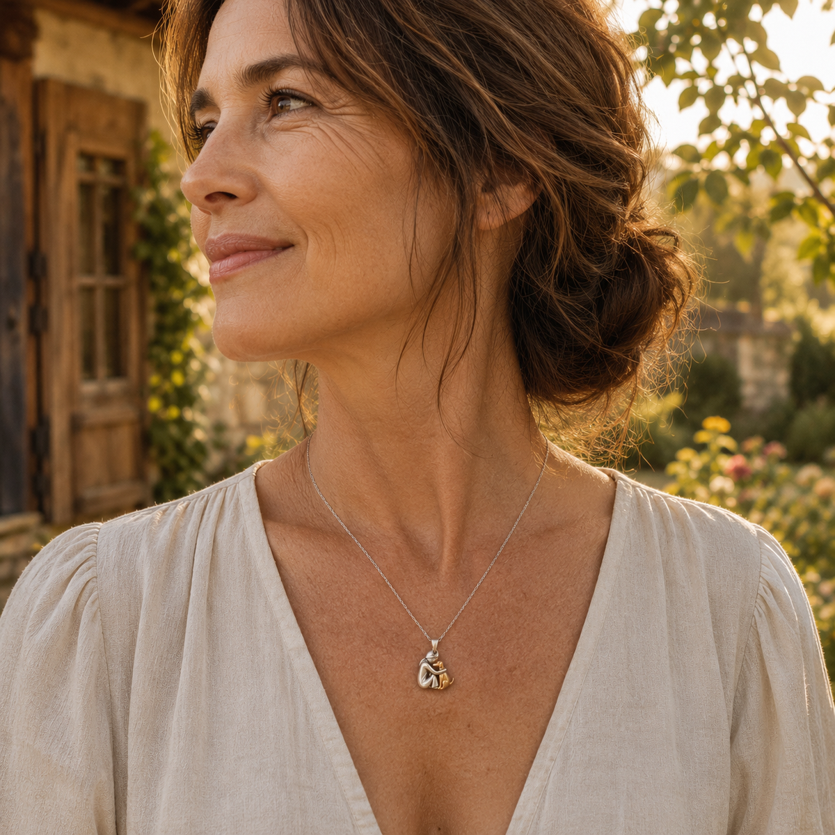 Amorina | Collana con silhouette del tuo animale
