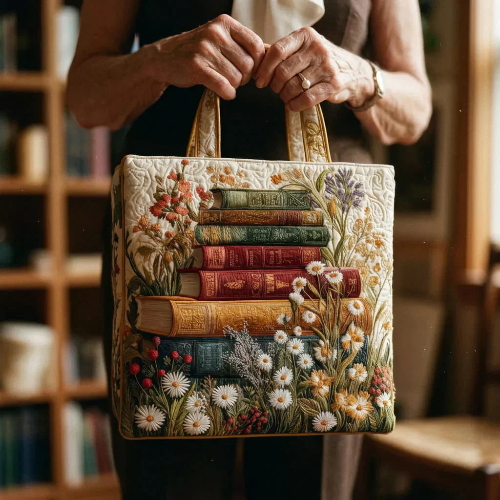 Borsa Artigianale Imbottita - Motivo Floreale