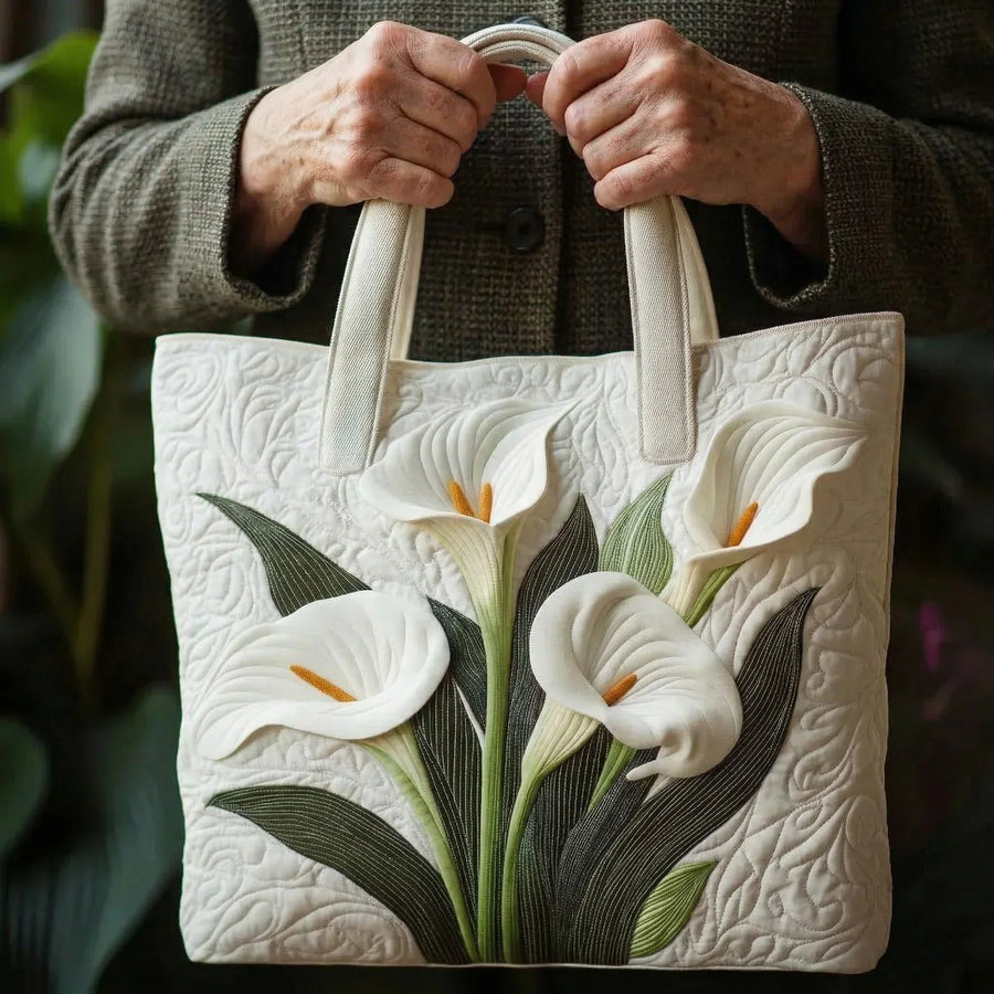 Borsa Artigianale Imbottita - Gelsomini Bianchi