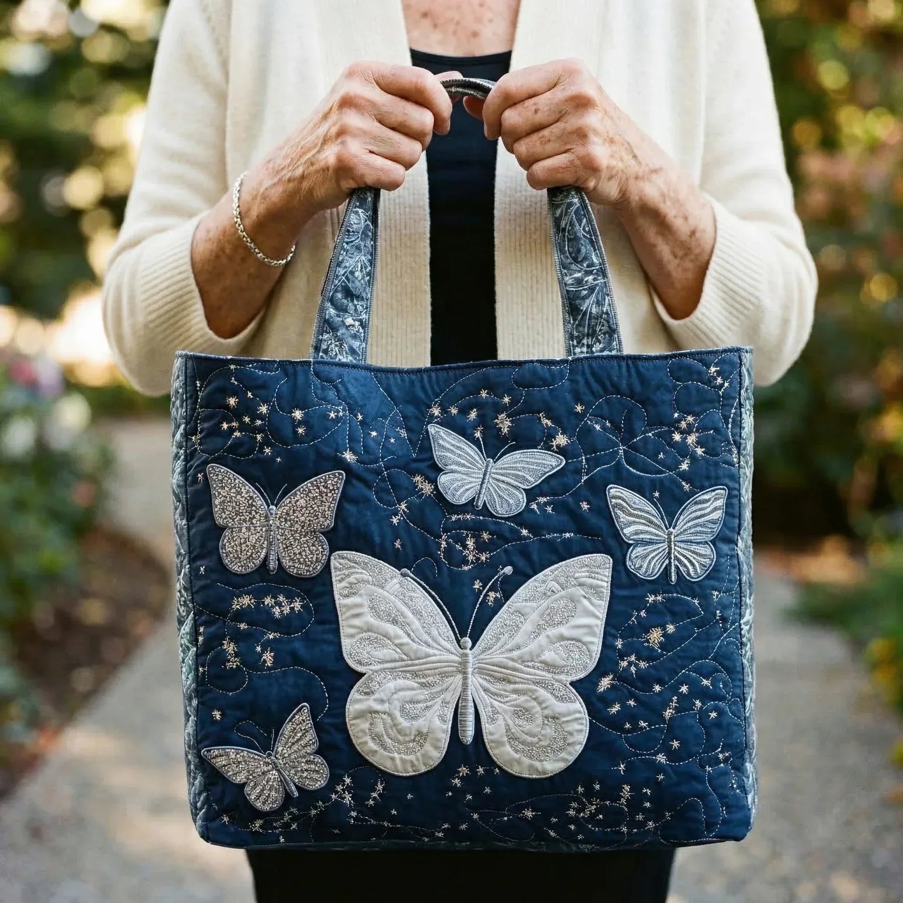 Borsa Artigianale - Farfalla Argentata