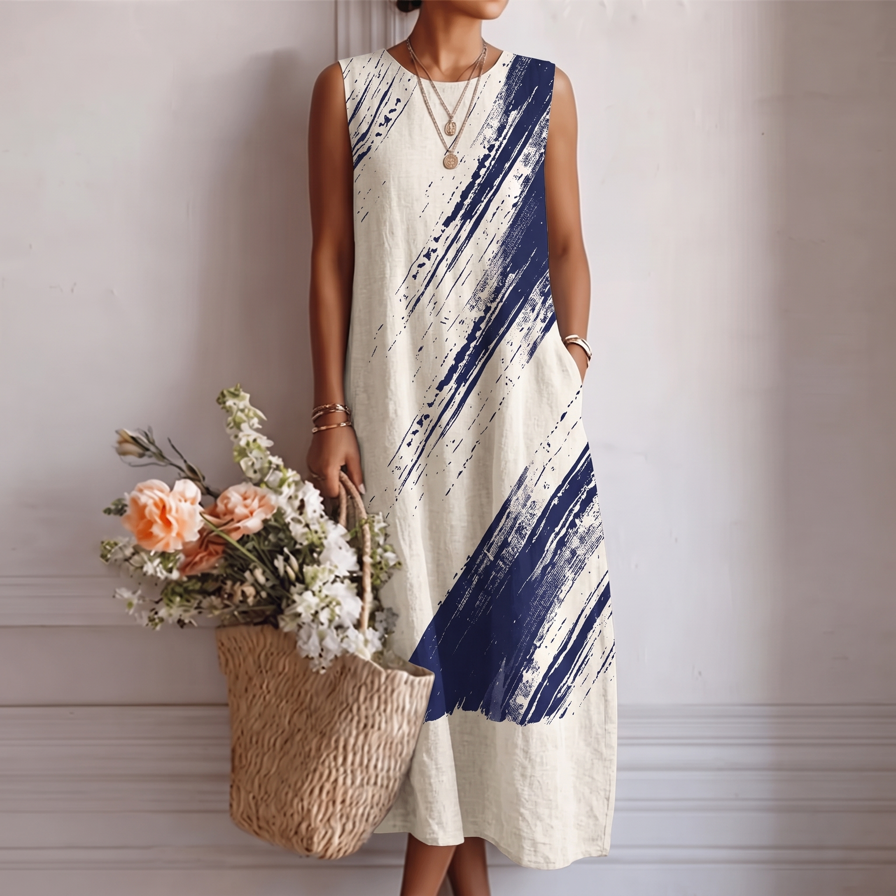 Elena™ | Vestito Midi Elegante per il Quotidiano