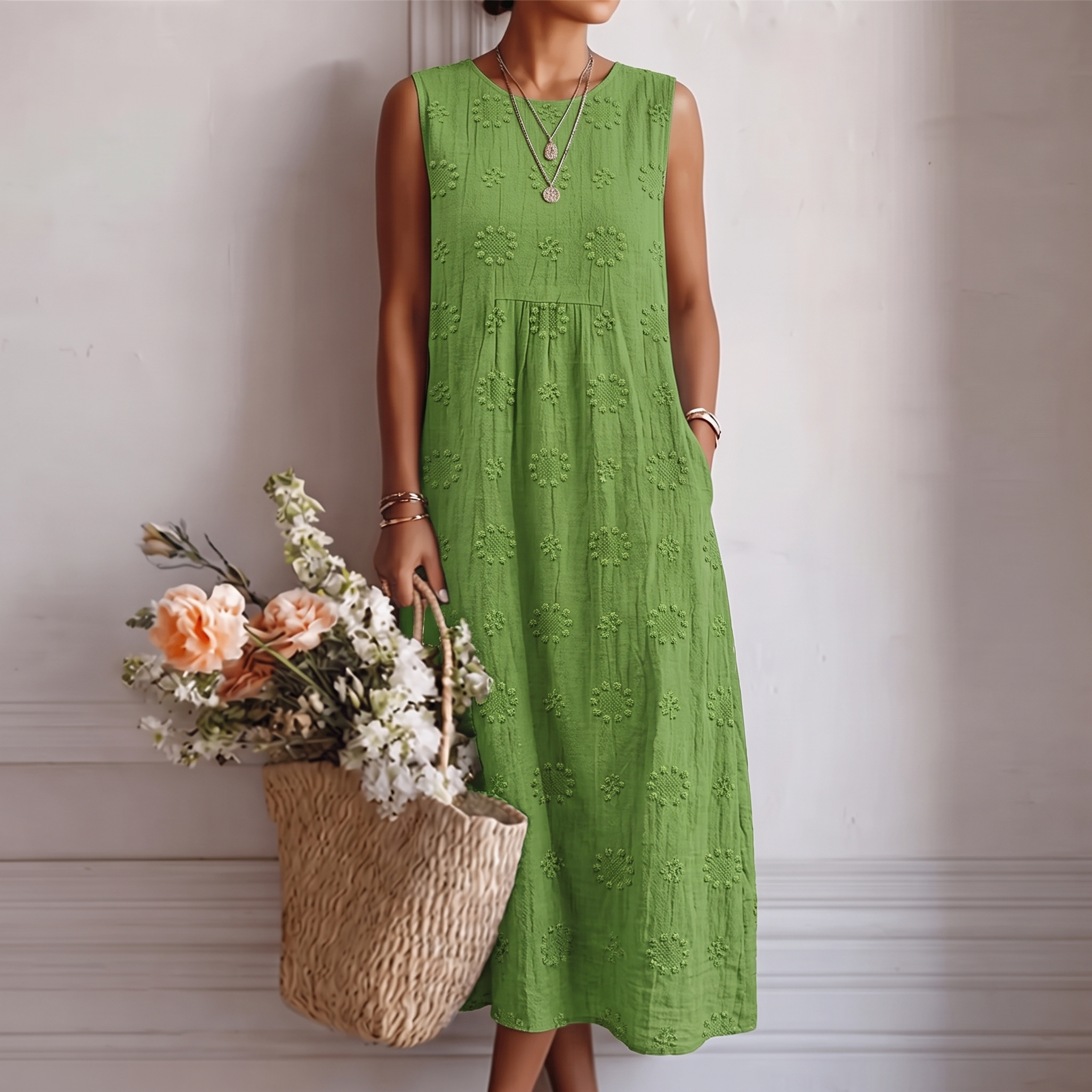 Olivia™ | Vestito Midi Fresco per il Giorno per Giorno