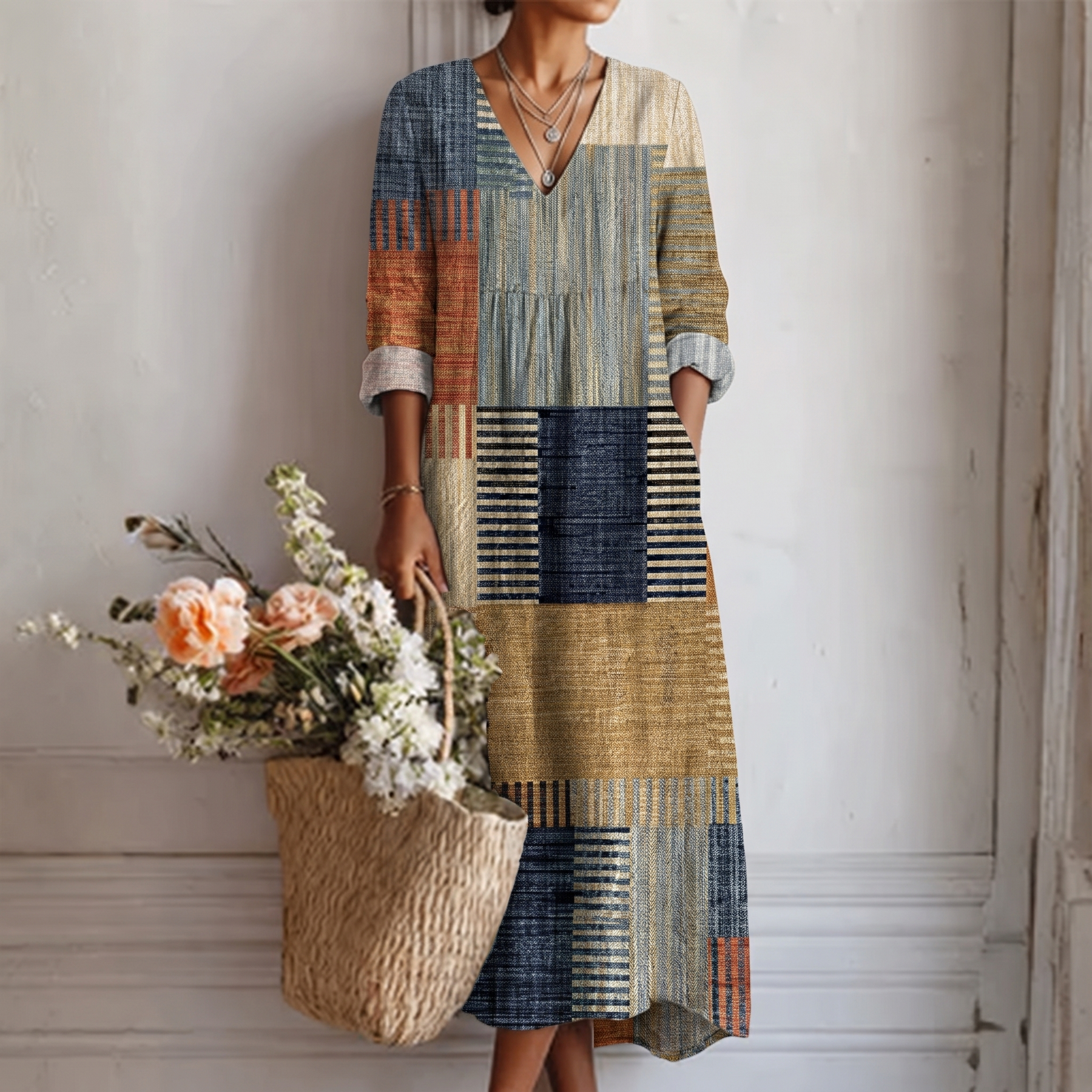 Ana™ | Vestito Stampato Astratto