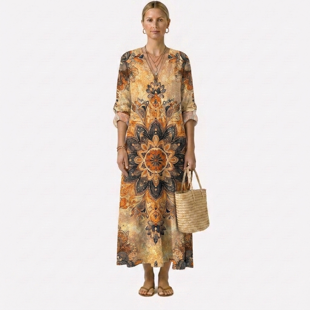 Dora™ | Vestito Floreale Eleganza Naturale